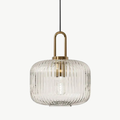 The Celine Ribbed Glass Pendant