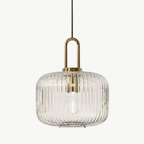 The Celine Ribbed Glass Pendant