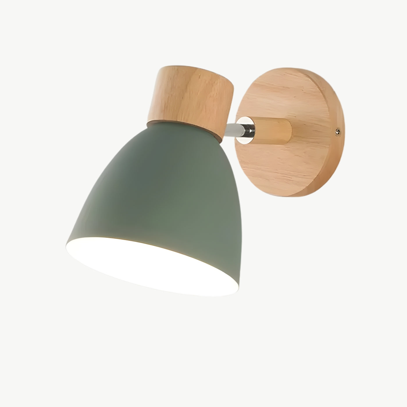 The Nordica Macaron Wood & Iron Sconce