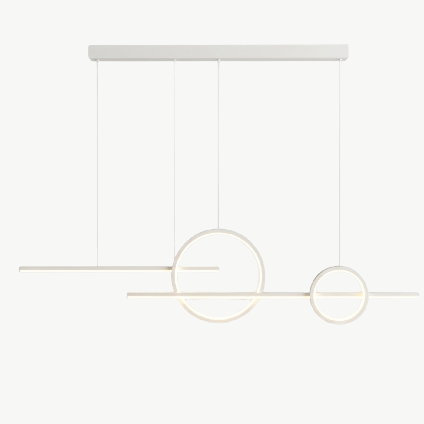 LED Chandelier Lines and Circles