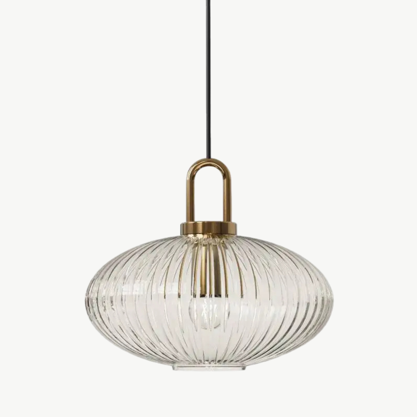 The Celine Ribbed Glass Pendant