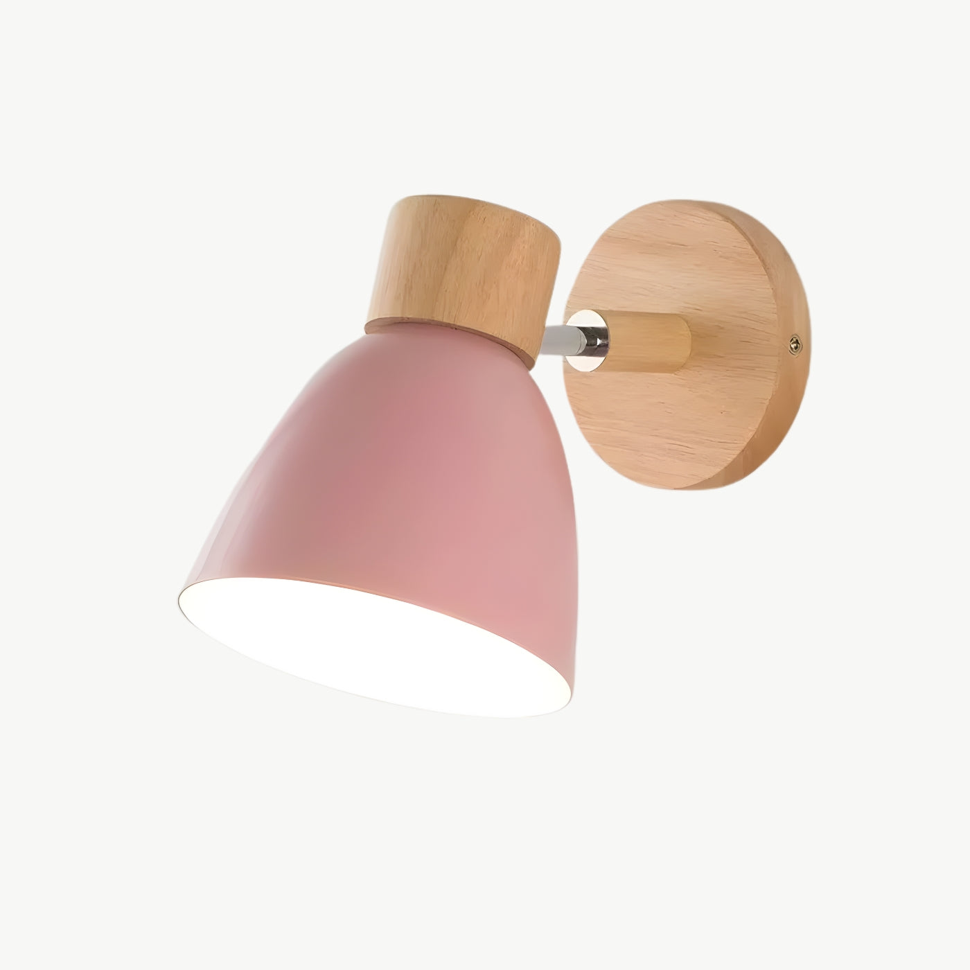The Nordica Macaron Wood & Iron Sconce