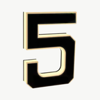 The Estate Illuminated Solar Address Plaque