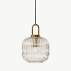 The Celine Ribbed Glass Pendant
