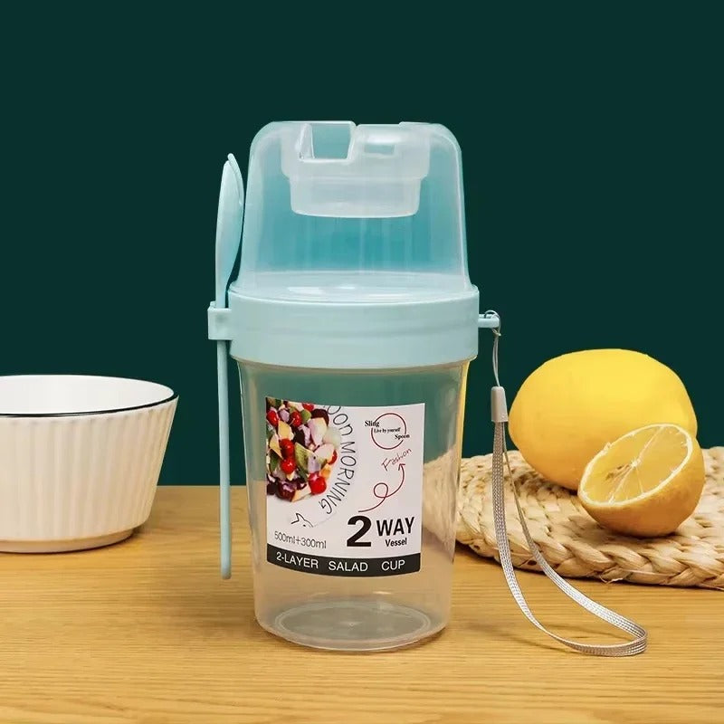 SnackStack™ – The Ultimate 2-Layer To-Go Cup