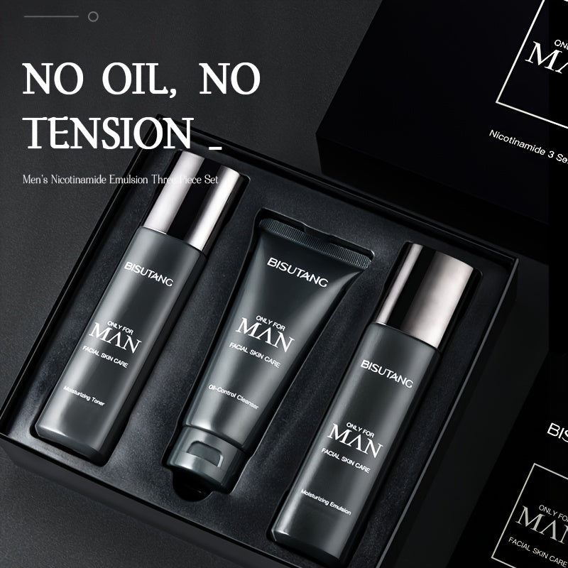 Men’s Niacinamide Facial Care Set 🖤🧔