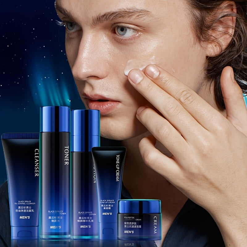 Men’s Black Spruce Oil-Control 5-Piece Set