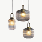 The Celine Ribbed Glass Pendant