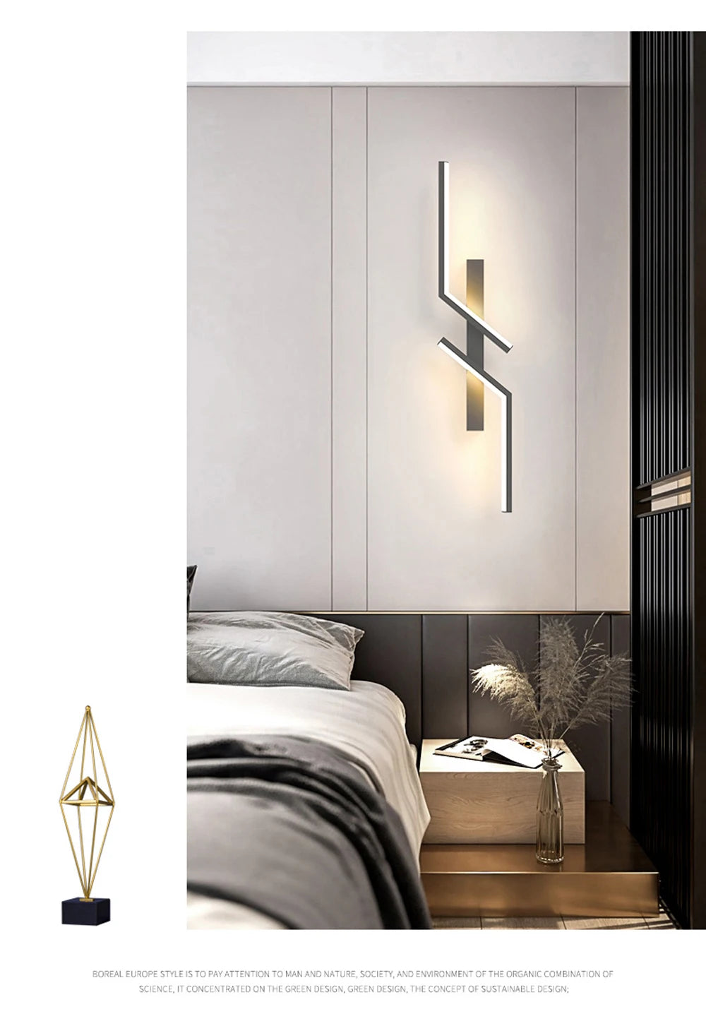 DARHYN - Modern LED Wall Lamp Long Bar Scone