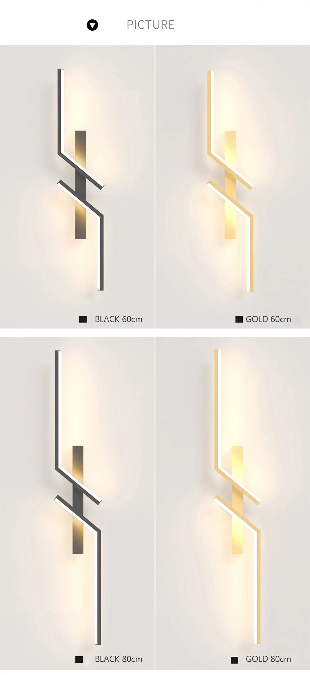 DARHYN - Modern LED Wall Lamp Long Bar Scone