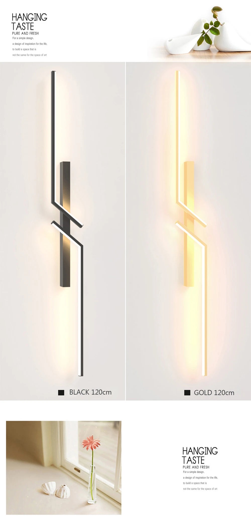 DARHYN - Modern LED Wall Lamp Long Bar Scone