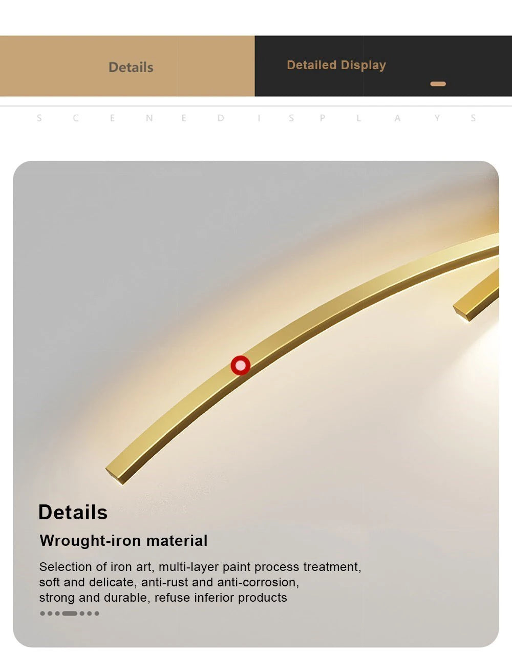 DARHYN - LED Double Curve Wall Light