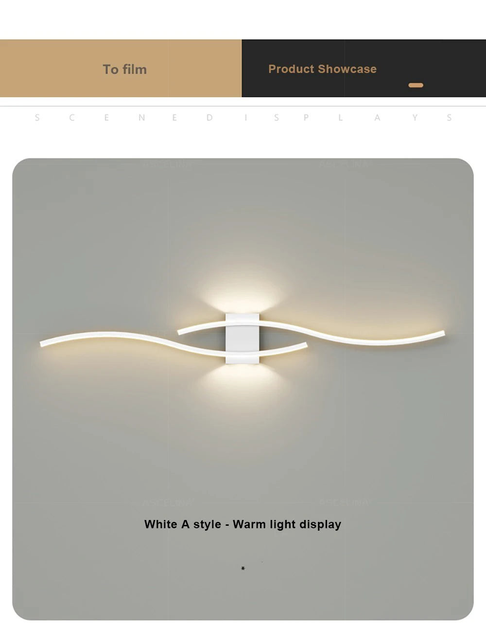 DARHYN - LED Double Curve Wall Light