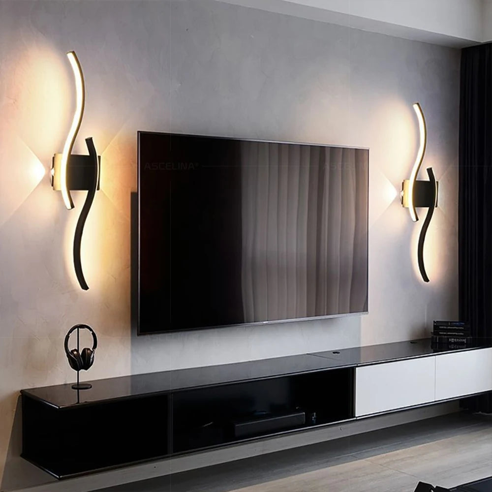 DARHYN - LED Double Curve Wall Light