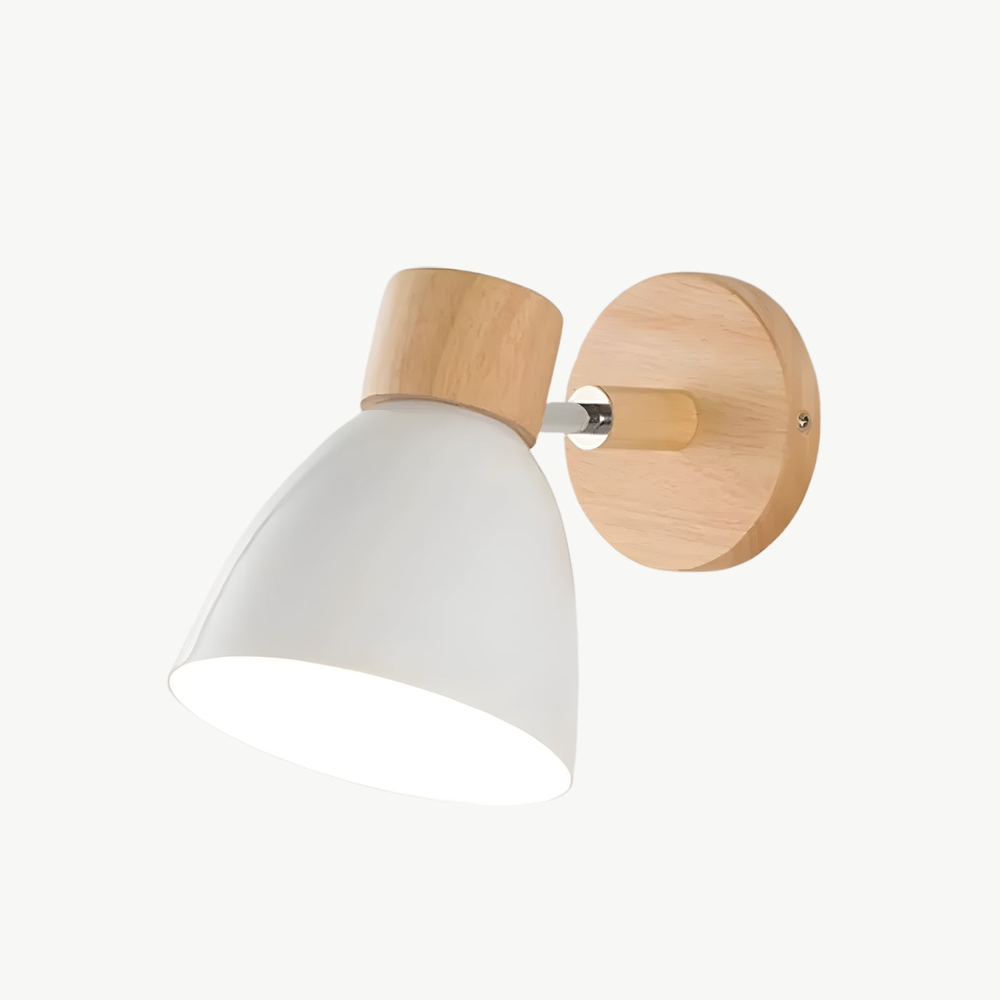 The Nordica Macaron Wood & Iron Sconce