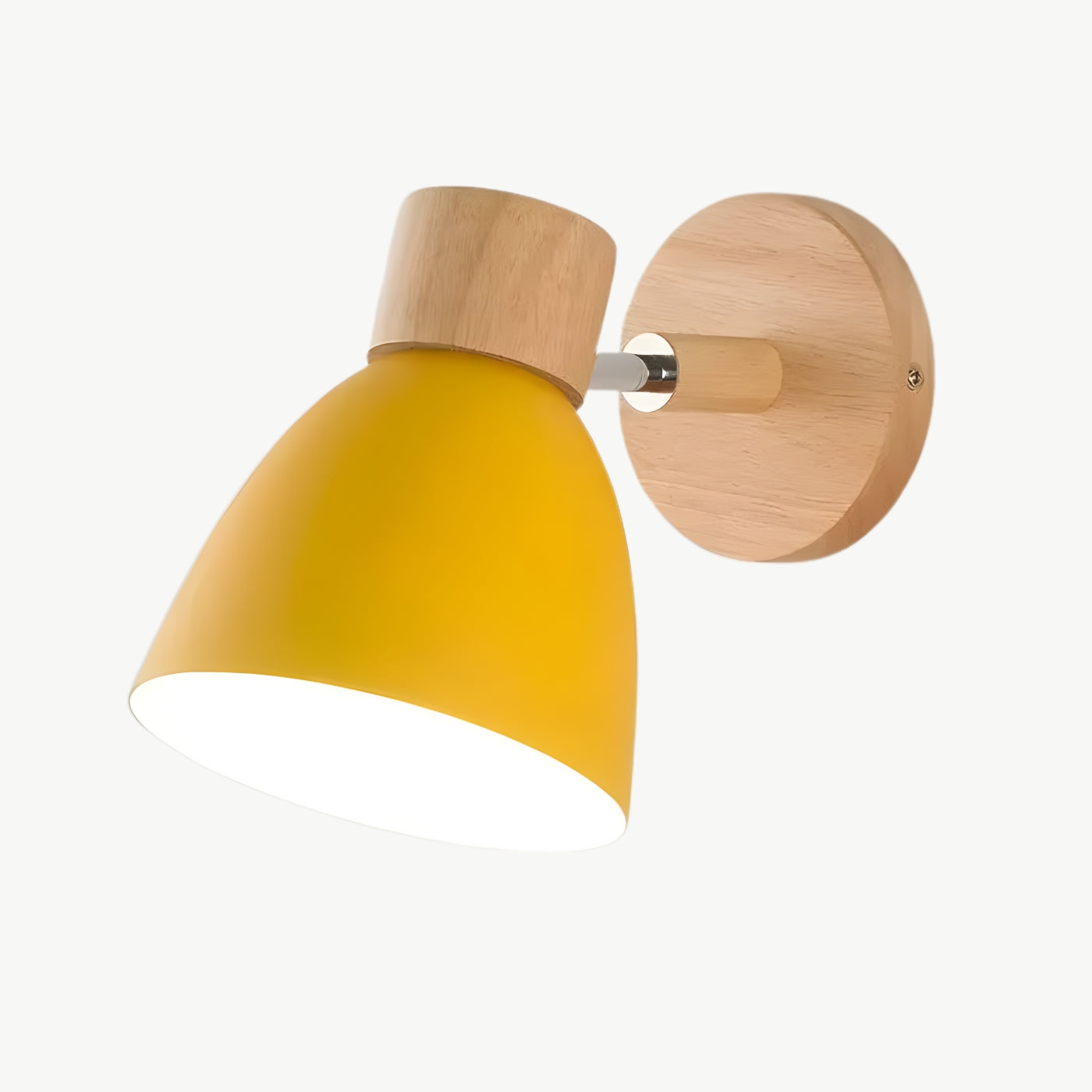 The Nordica Macaron Wood & Iron Sconce