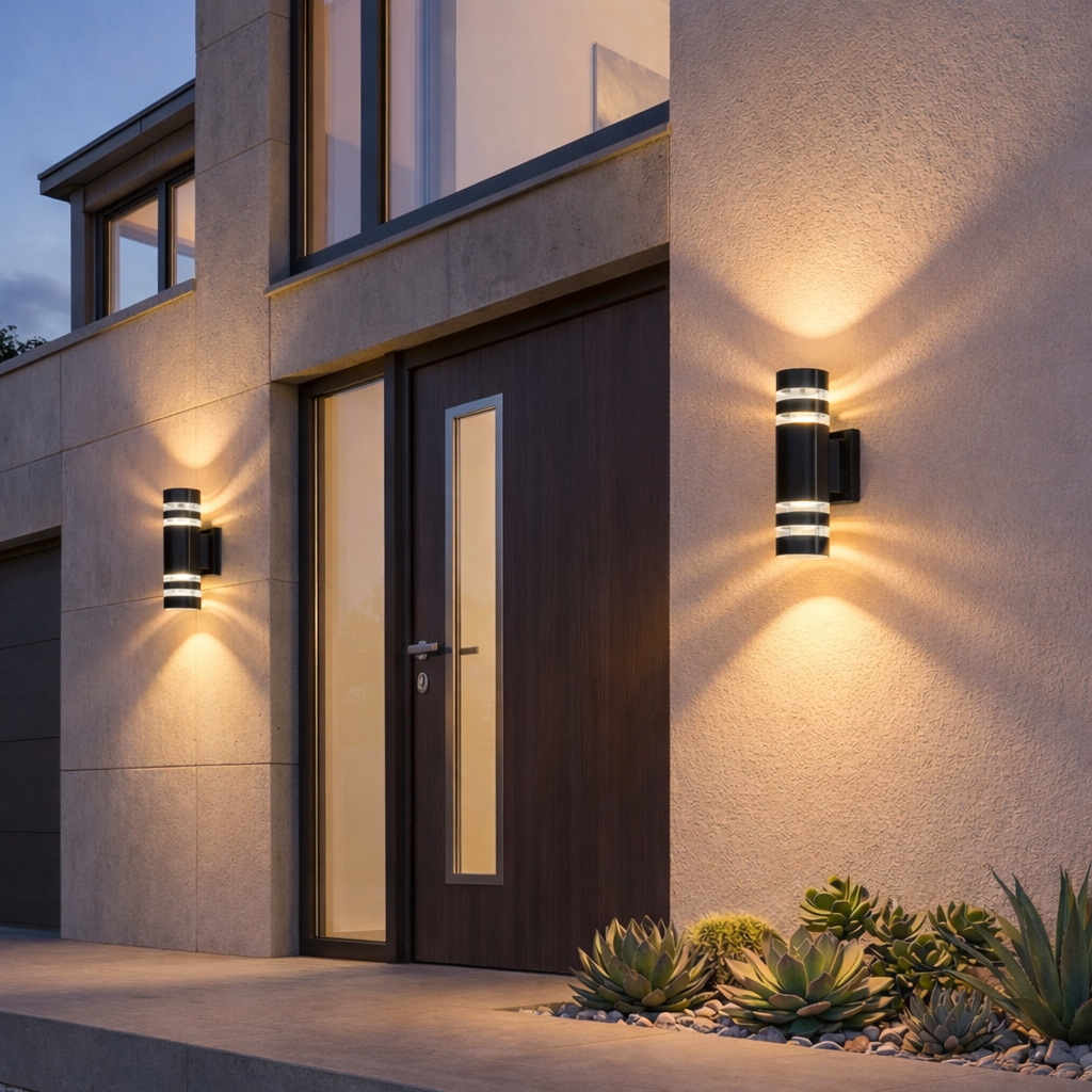 Layered Cylinder Wall Light