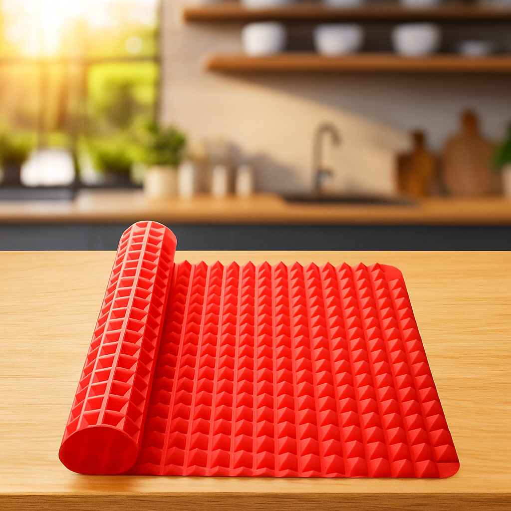 🔥 Silicone Pyramid Baking Mat — Healthy, Non-Stick, and Effortlessly Crispy Cooking