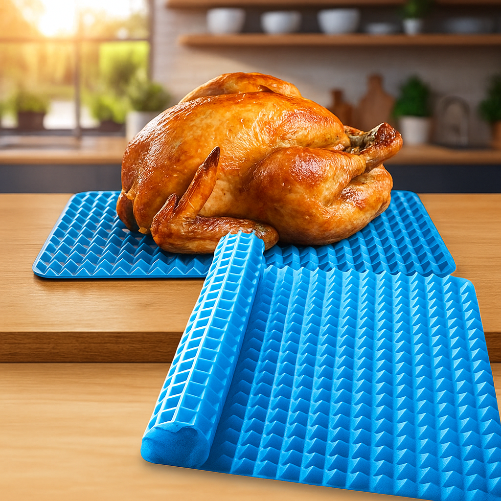 🔥 Silicone Pyramid Baking Mat — Healthy, Non-Stick, and Effortlessly Crispy Cooking