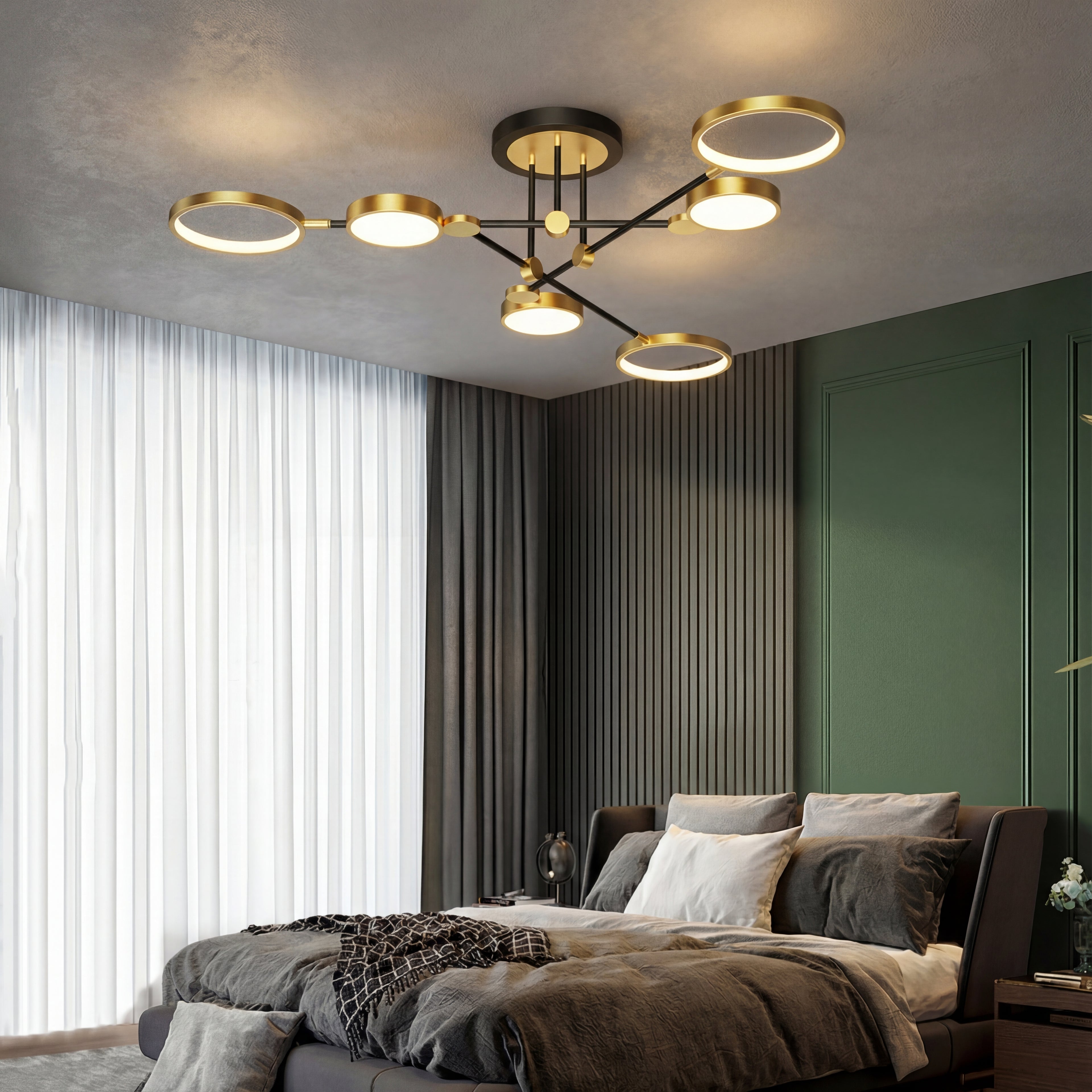 The Meridian Multi-Head Ceiling Light