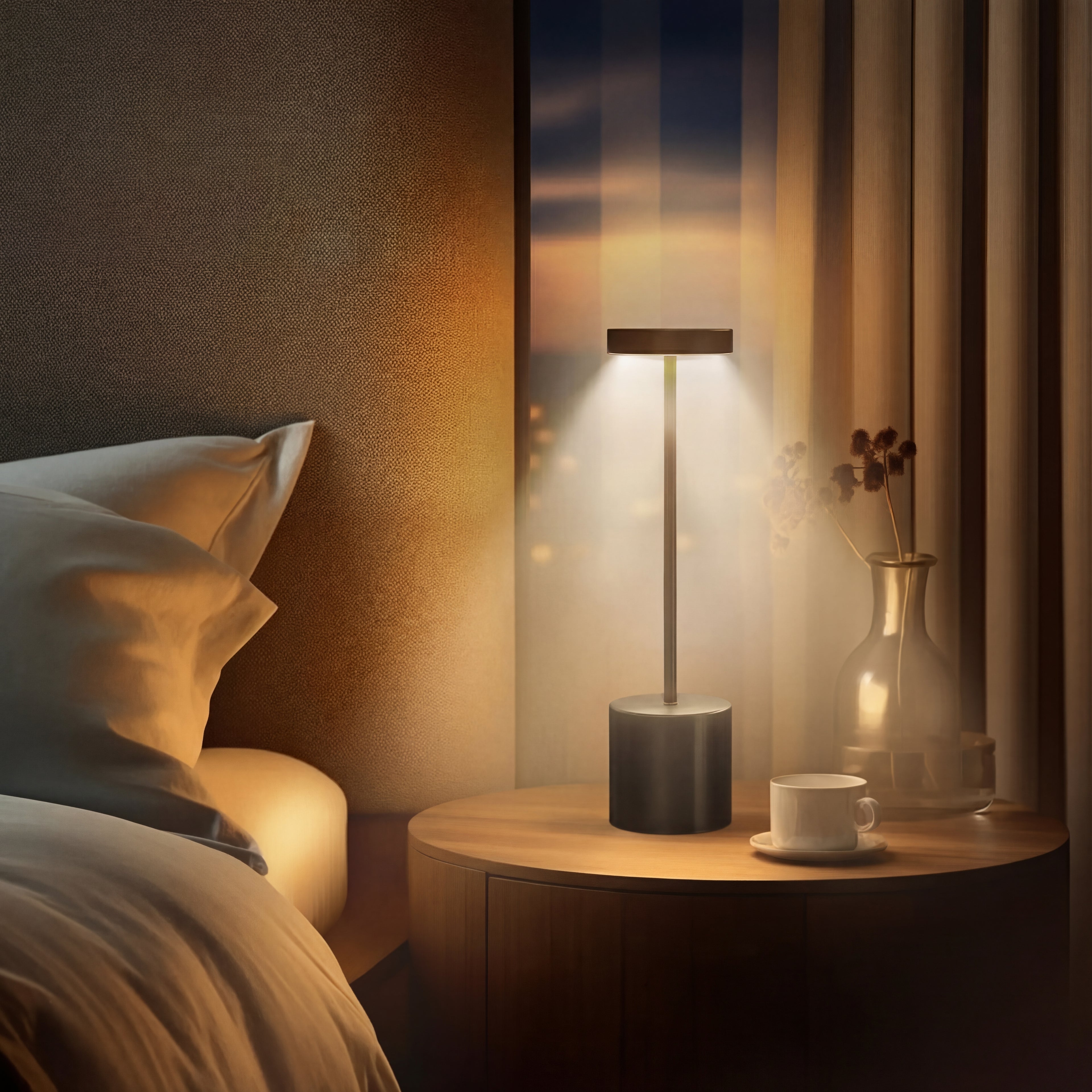 The Vesper Retro Cordless Table Lamp