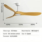 Wood Blade Ceiling Fan