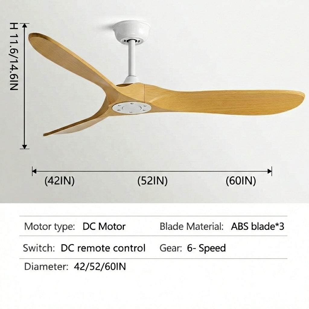 Wood Blade Ceiling Fan