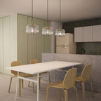 The Celine Ribbed Glass Pendant