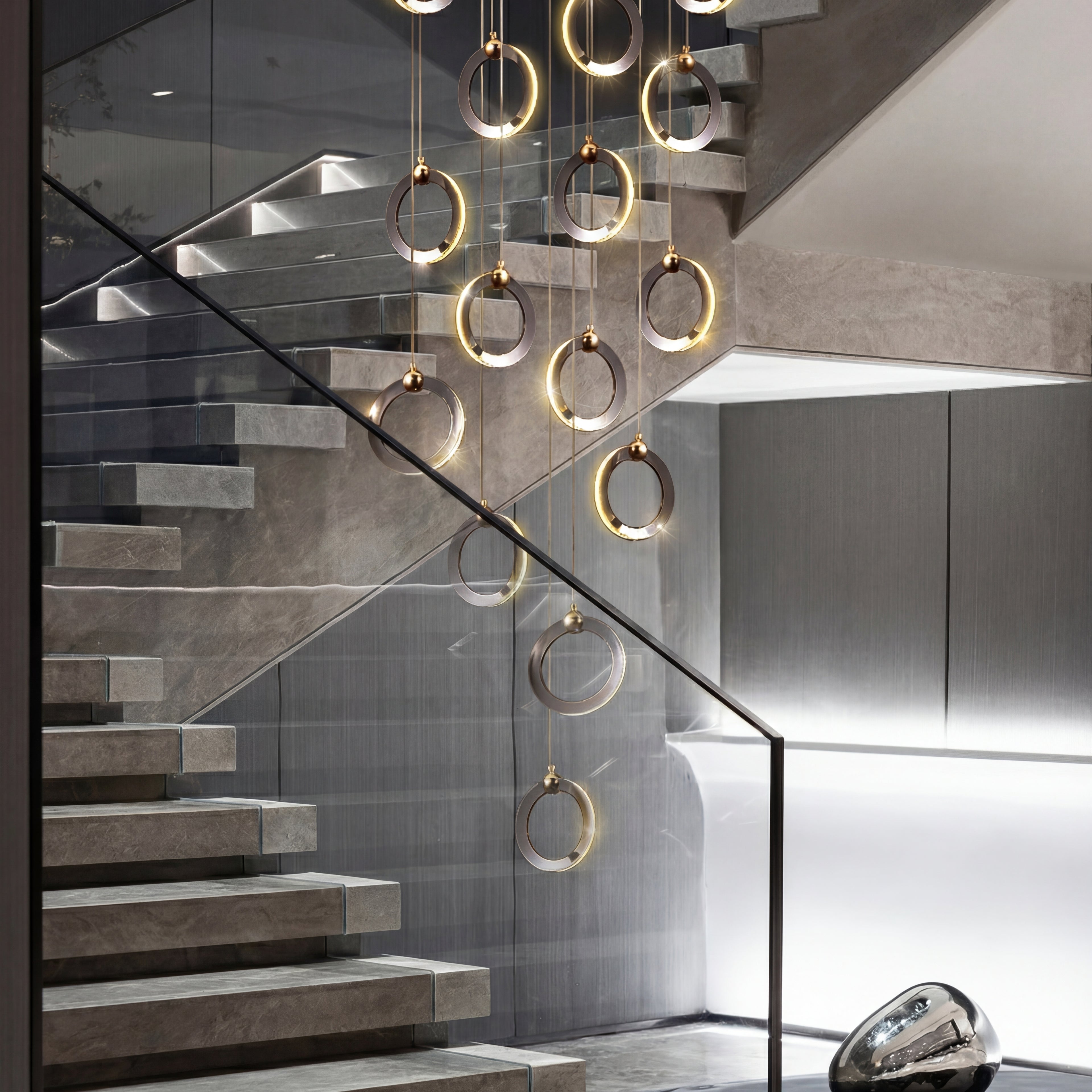 The Rings of Eclipse Modern Luxury Chandelier