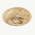 Woven Bamboo Ceiling Fan Light