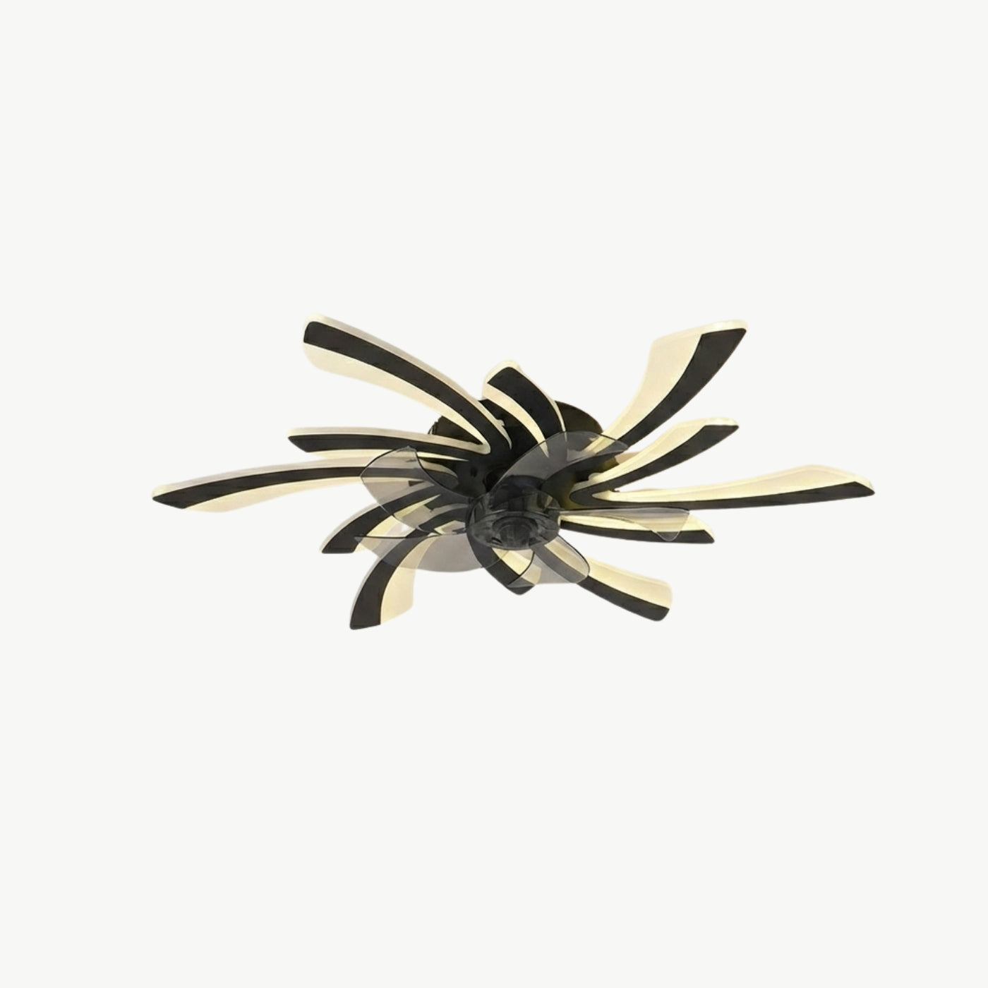 Sculptural Blade Ceiling Fan Light