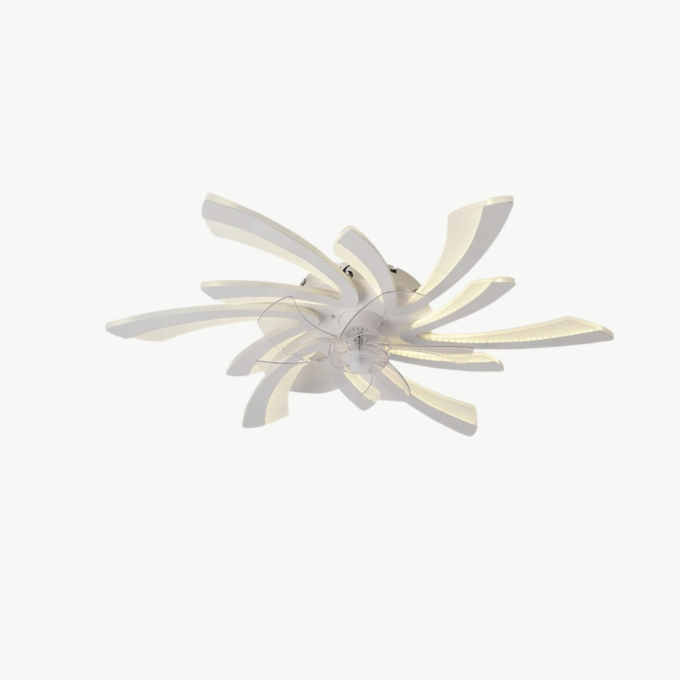 Sculptural Blade Ceiling Fan Light