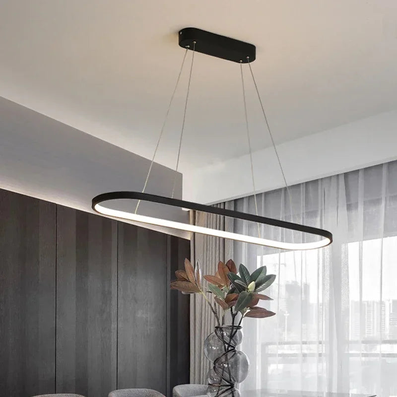 DARHYN - Modern LED Oval Overhead Pendant Light