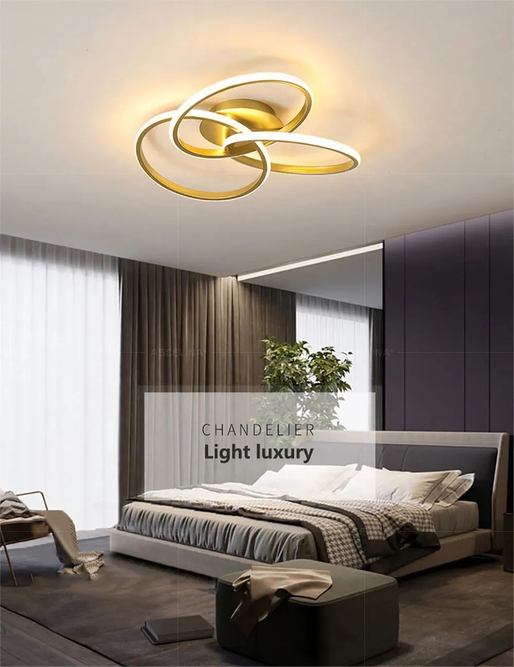 DARHYN - LED Ceiling Light Acrylic Trefoil