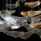 The Celestial Crystal Rain Chandelier