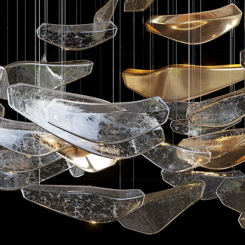 The Celestial Crystal Rain Chandelier