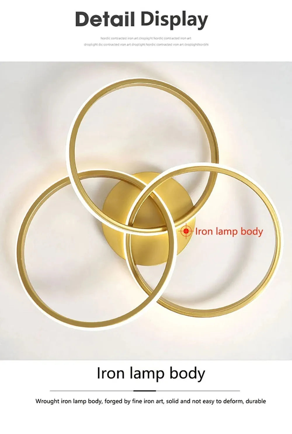 DARHYN - LED Ceiling Light Acrylic Trefoil