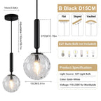 The Solara Textured Glass Pendant