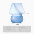 Macaron Modern Glass Table Lamp Mushroom