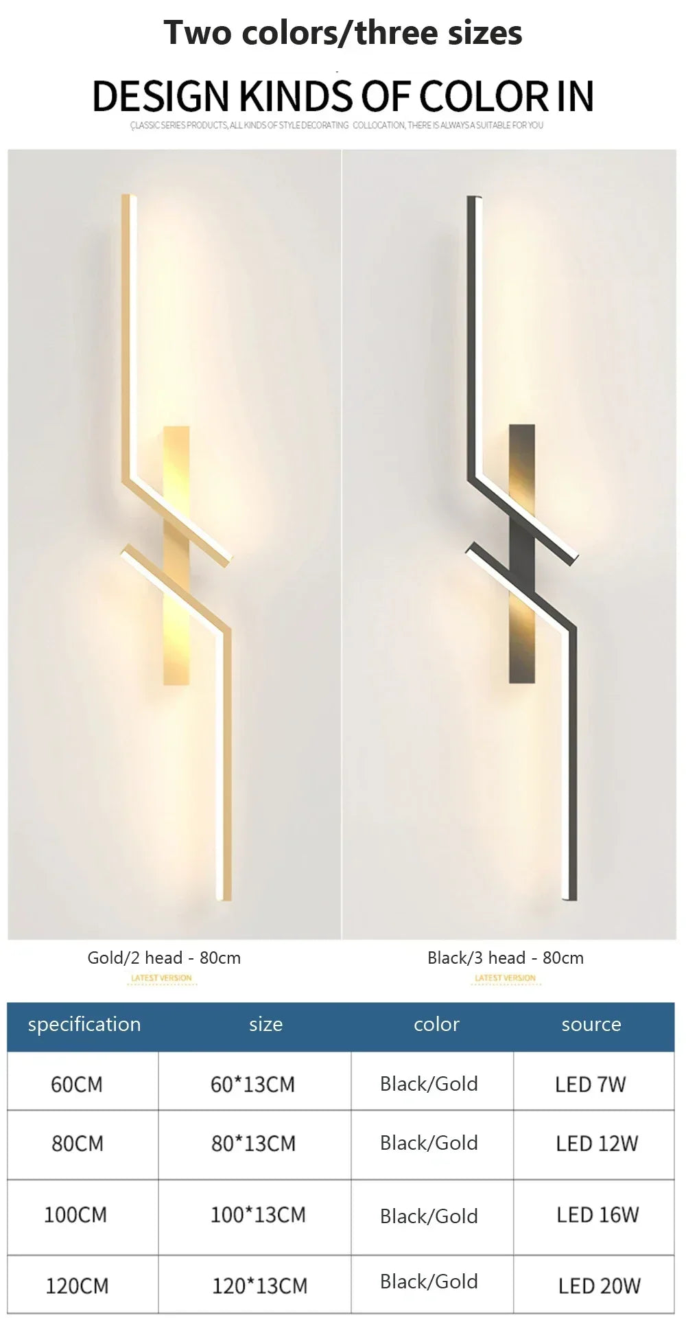 DARHYN - Modern LED Long Strip Wall Sconce