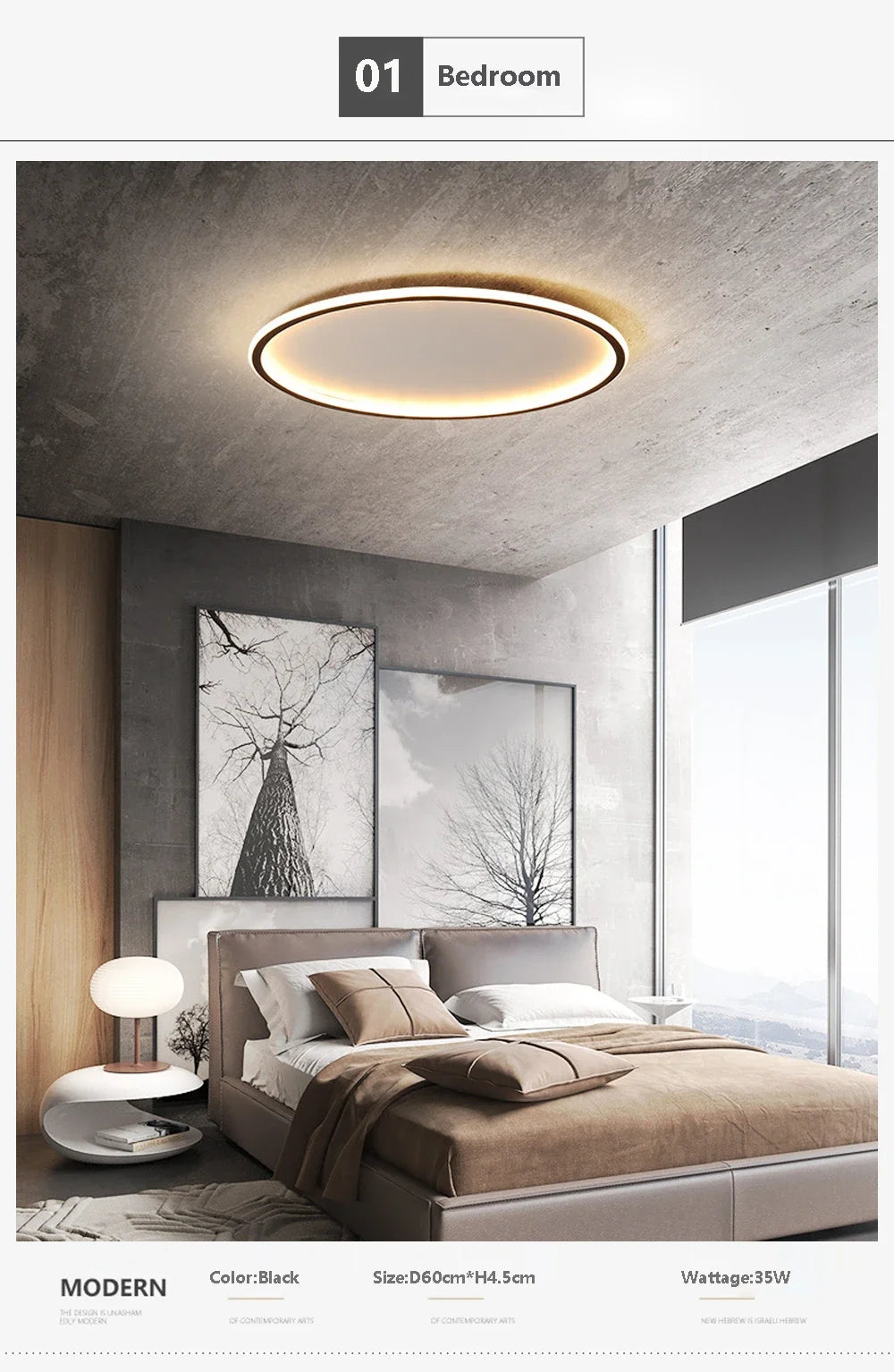 Shallow Bowl LED Ceiling Light