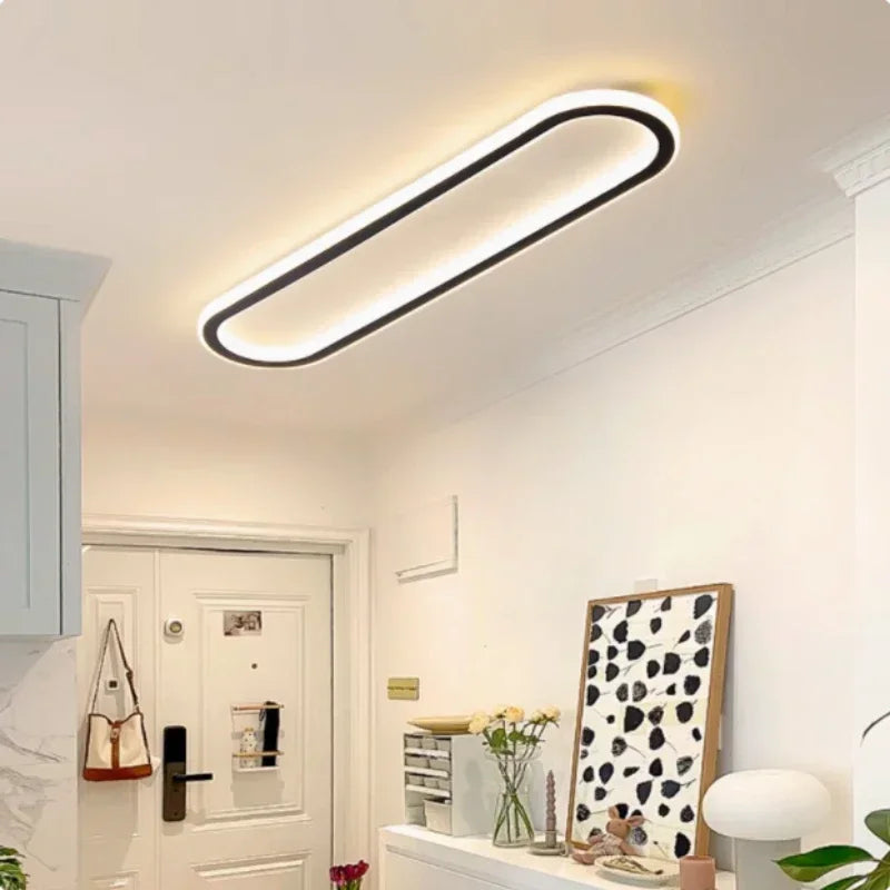 DARHYN - Modern LED Ceiling Light Oval Black