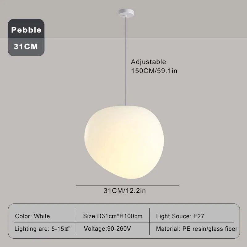 The Nimbus Organic Pebble Pendant