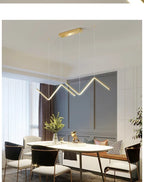 DARHYN - Pendant Light Nodic Gold Hanging Chandelier