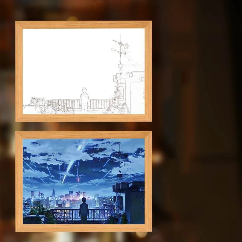 💫🌠 Your Name LED Light Frame – Where Dreams and Stars Connect 🌙💞