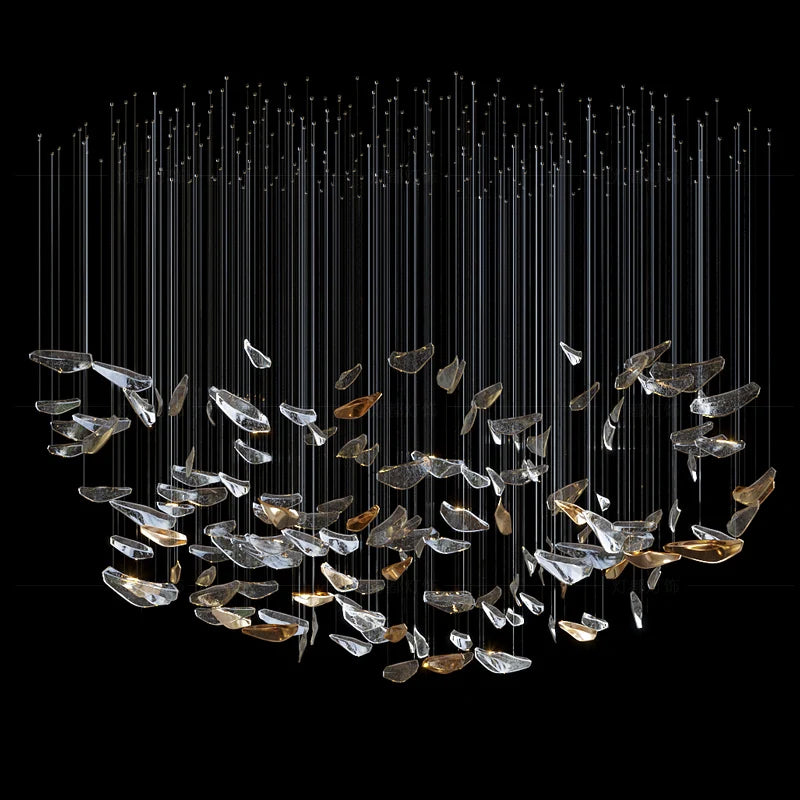 The Celestial Crystal Rain Chandelier