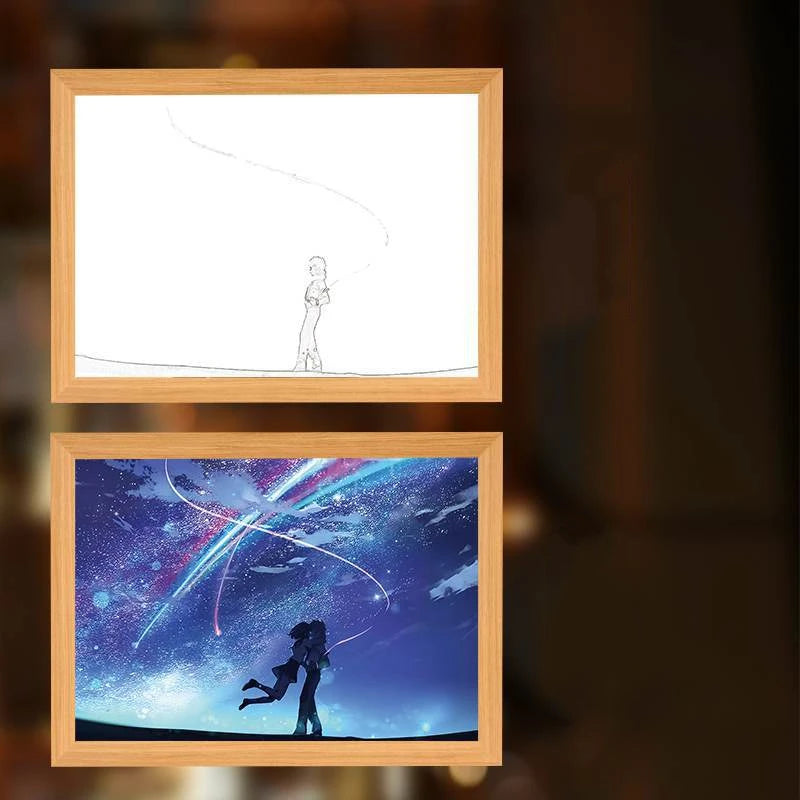 💫🌠 Your Name LED Light Frame – Where Dreams and Stars Connect 🌙💞