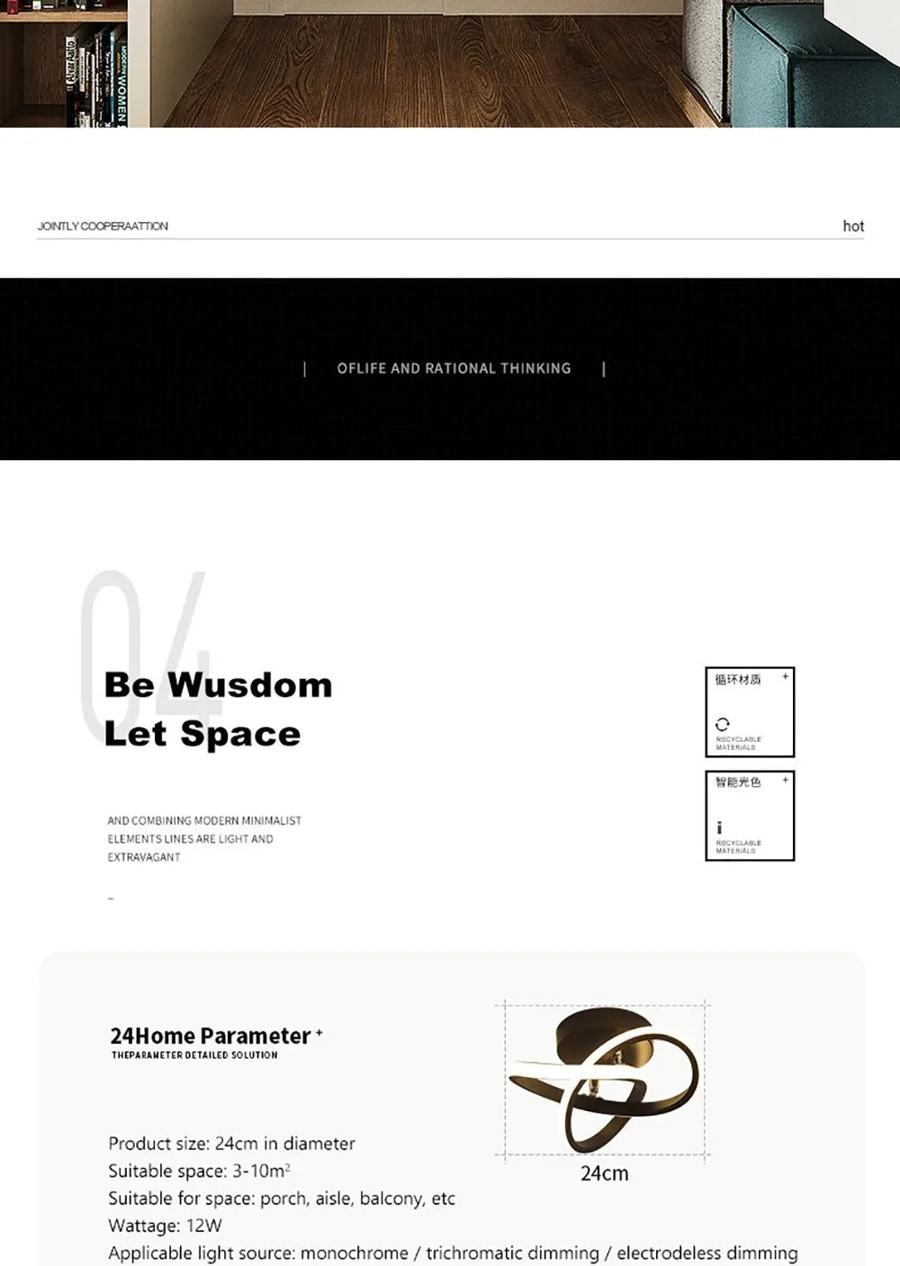 DARHYN - LED Strip Aisle Ceiling Lights