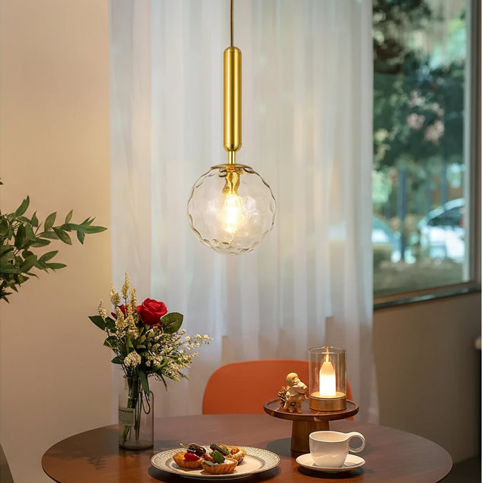 The Solara Textured Glass Pendant