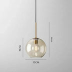 The Amber Horizon Glass Pendant Series